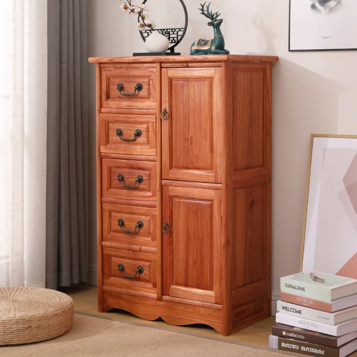 Chest of Drawers Solid Wood Storage Locker Living Room Bedroom Small