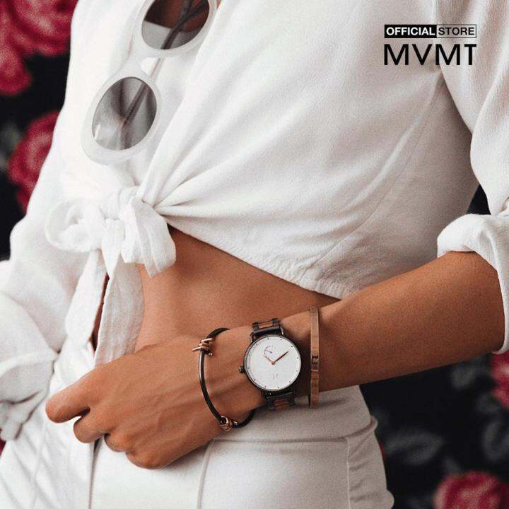 Đồng hồ nữ MVMT mặt tròn dây thép 36mm D-FR01-TIRGW 0000-02