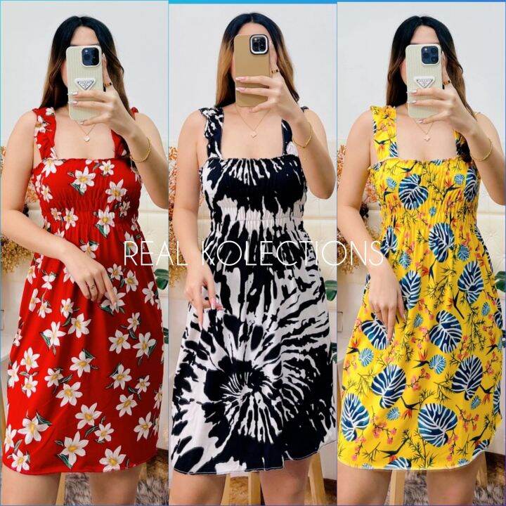 RUFFLES STRAP SMOCKING PAMBAHAY DRESS | Lazada PH