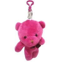 คัลเลอร์ฟูล แบร์ (โทนสีชมพู No.2) ตุ๊กตาผ้า ใยสังเคราะห์ พวงกุญแจ Colorful Fabric with Synthetic Fiber Handmade Bear (Pink Tone No.2) #Rag Doll #Keychain