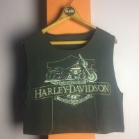 Reworked Road King®️Classic Harley Davidson  Collectors Edition Crop Tees.  This Crop tee has been remade from a  Road King®️Classic Harley Davidson  Collectors Edition shirt.