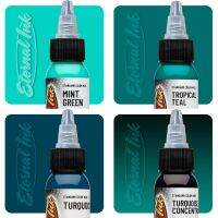 Eternal ink &amp;gt; tattoo ink &amp;gt;TURQUOISE &amp;gt; สี1.oz รับประกันของแท้