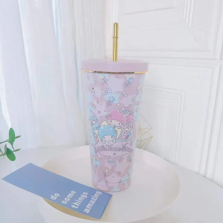 Tumbler Cup With Straw Sanrio Character 