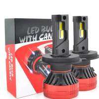 หลอดไฟรถยนต์รุ่น F6 CANBUS LED headlight H4 H7 H11 9005 9006 H1 6000K white 22000LM 55W