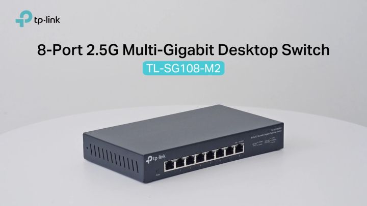 TP-Link TL-SG108-M2 8-Port 2.5 Gigabit Unmanaged Switch