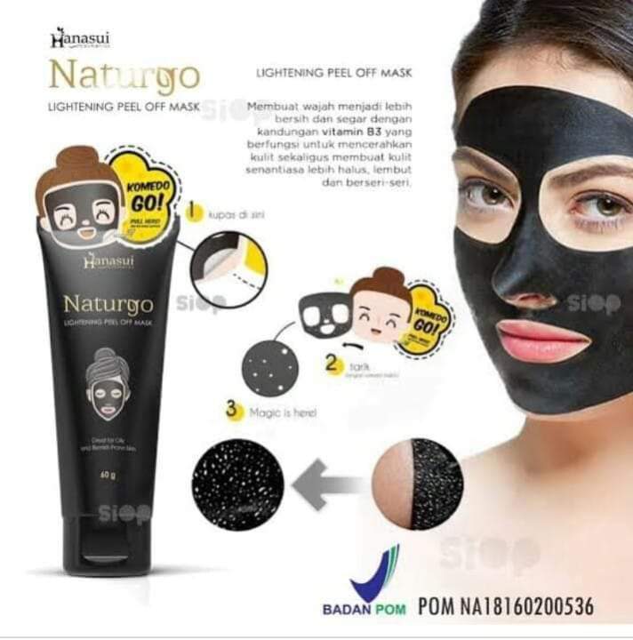 Ready Masker Naturgo Hanasui Peel Off Mask💥 Naturgo Lightening Peel Off