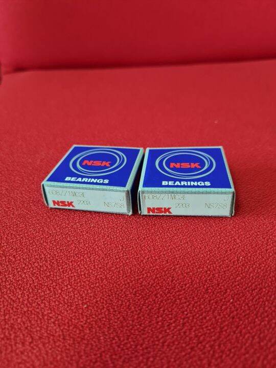 ลูกปืนเม็ดกลม Nsk 608zz ฝาเหล็ก สินค้าของแท้100% | Lazada.co.th