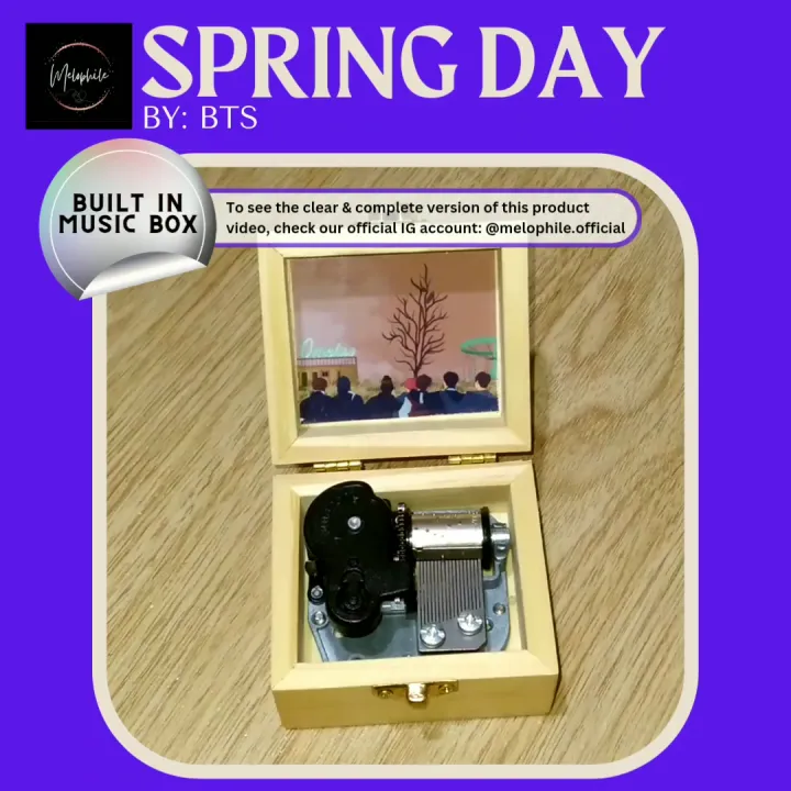 Spring Day by BTS MUSIC BOX (BuiltIn/GIFT SET) Lazada PH