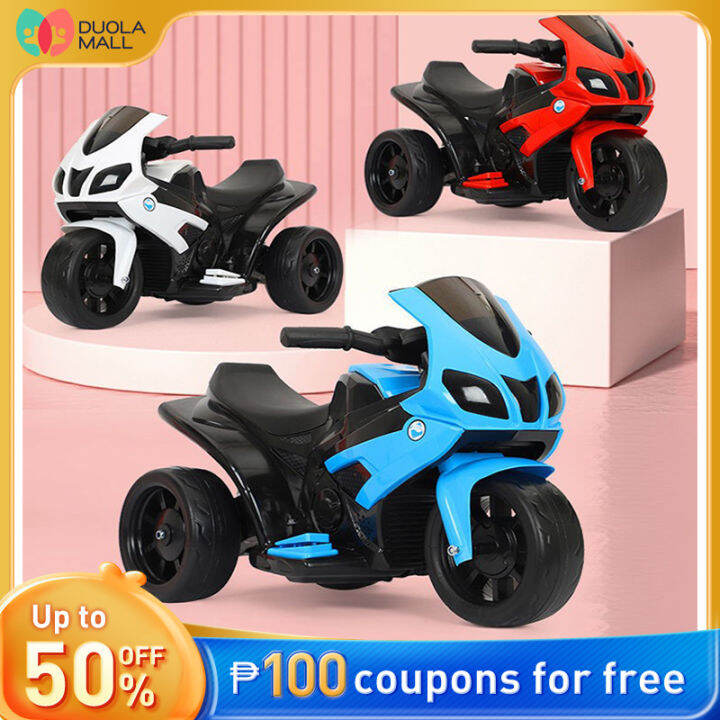 【Warranty】Rechargeable Motor for Kids with Night Light Mini Motorcycle ...