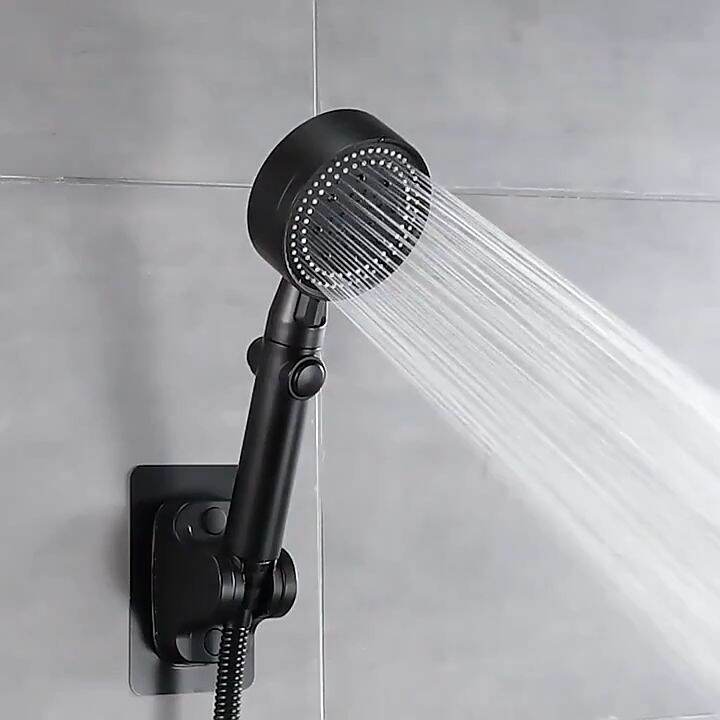 Shower Head High Pressure Full Set With Hose/Shower Bracket Wall