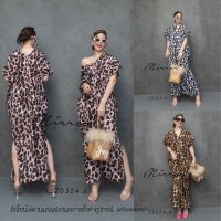 (PROMOTION)​ (นางแบบใส่ชุดขาย) V​3 AN LEOPARD LoosE Maxi DreSS สวยสับ​ สวย​never die​ ธีมลายเสือ เดรสสวยแซ่บ เดรสลายเสือดาว เดรสทรงหลวม เดรสคอวี เดรสลายเสือ เก๋ๆชิคๆ มาพร้อมผ้าพันคอ หรือโพกผม ชิคๆ​ **งดรับลค.ดราม่า