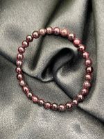 สร้อยข้อมือลูกปัดโกเมนสีแดง 6,8,10 MM red garnet beaded bracelet 6,8,10 MM