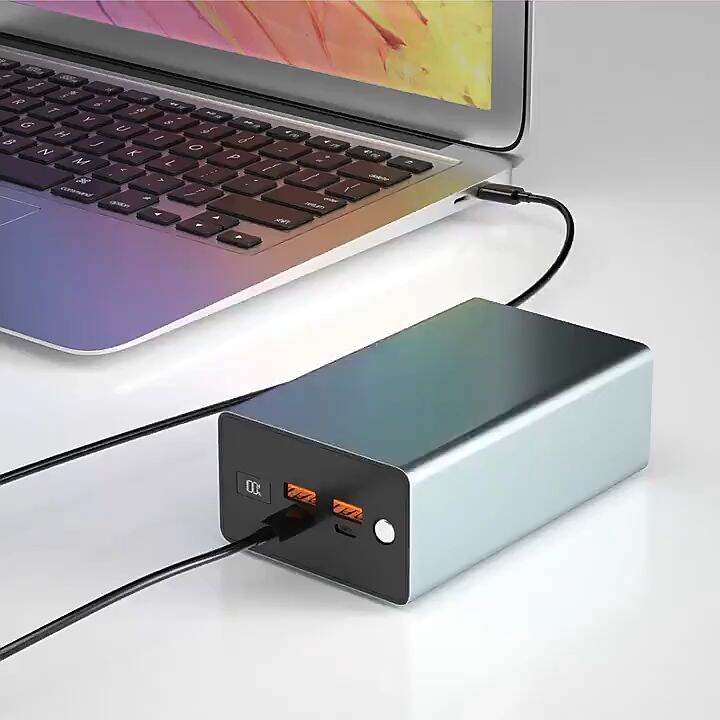 Aluminum Alloy 100W Quick Charge Flash Charging Portable 30000mAh