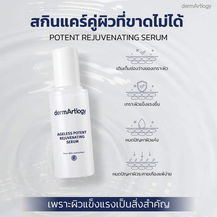แท้-ฉลากไทย-dermartlogy-ageless-potent-rejuvenating-serum