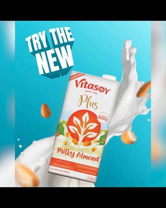 Vitasoy Plus Milky Almond (1L) Lazada PH
