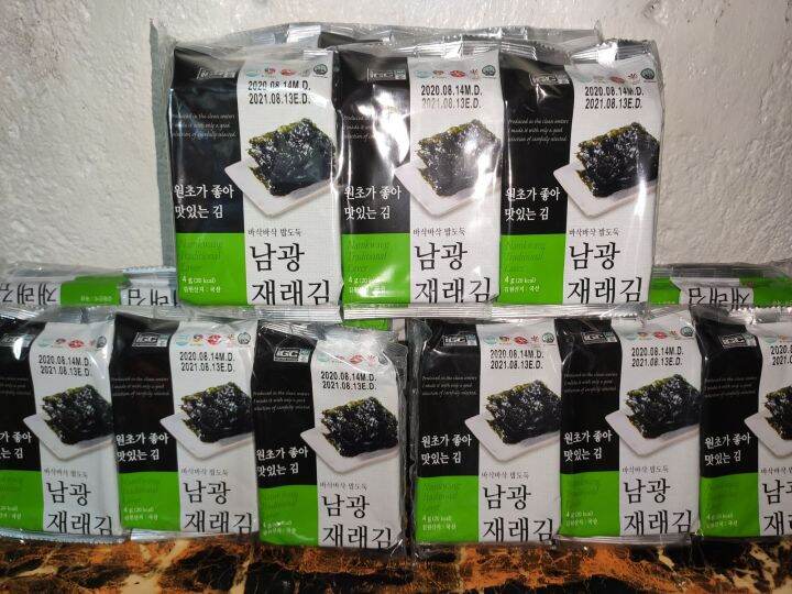 Namkwang Traditional Laver (Roasted Seasoned Seaweed) 16 POUCHES