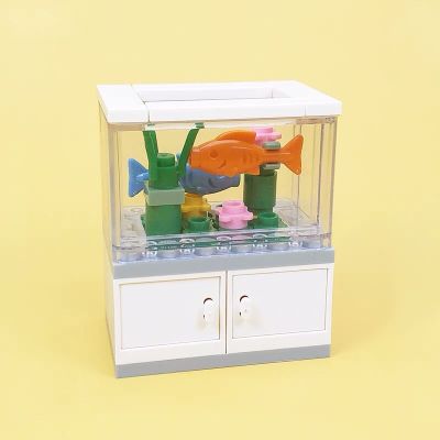 [พร้อมส่ง] ตัวต่อตู้ปลา เลโก้ตู้ปลา ตู้ปลาขนาดเล็ก ตู้ปลามินิ