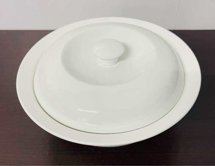 White Ceramic Extra Large Bowl with Cover Lazada PH
