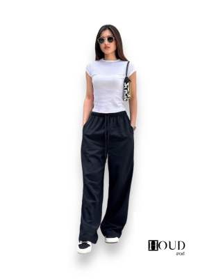 Basic Pants รุ่นเบสิคสไตล์มินิมอล (สีดำ) กางเกงขายาวผ้าคอตตอนลินิน กางเกงขายาวผ้า cotton linen