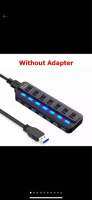 USB 3.0 Hub USB Splitter 3 Habใช้อะแดปเตอร์ไฟ4/7พอร์ตหลายExpander USB 3.0 Hub ON/ปิด,สำหรับPC