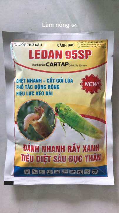 (Làm Nông 64) Thuốc trừ sâu, rầy Ledan 95sp, góc Cartap, lưu dẫn kéo ...