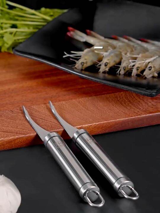 TLE Fast Shrimp Sheller Fish Scales Peeler 6 In 1 Fish Doubleheaded