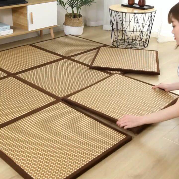 Thảm Tatami Mây 、Phong cách Nhật Bản dệt tre phòng khách trải sàn