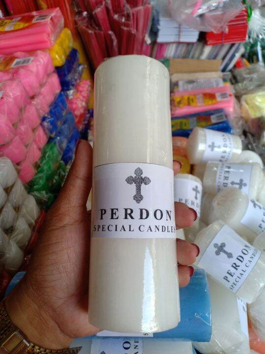 perdon candle white 16cm Lazada PH