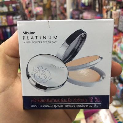 Mistine Platinum Super Powder SPF 30 PA++ 10g แป้งพัฟ มิสทีน แพลตตินั่ม