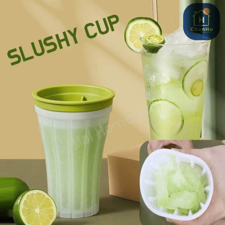 DIY Slushy Cup Ice Maker Cup Homemade Smoothie Milkshake Bottle Durable