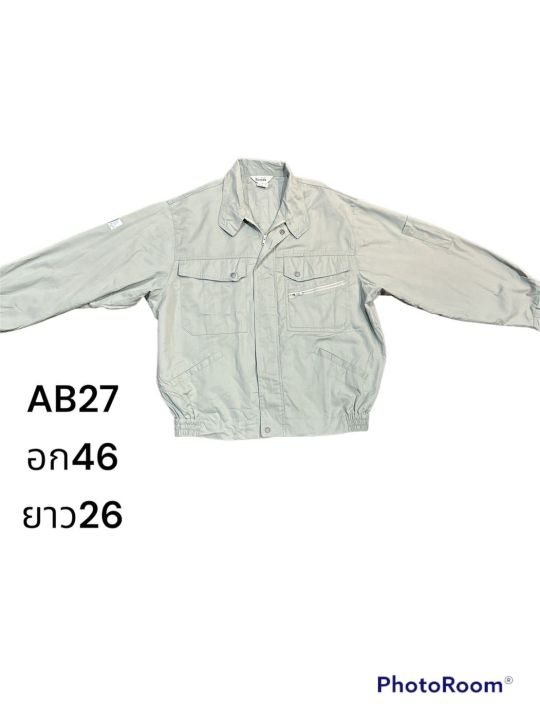 เสื้อช้อปช่างแขนยาว-เสื้อช้อป-เสื้อเชิ้ตช่าง-สินค้าจากญี่ปุ่นab25-ab32
