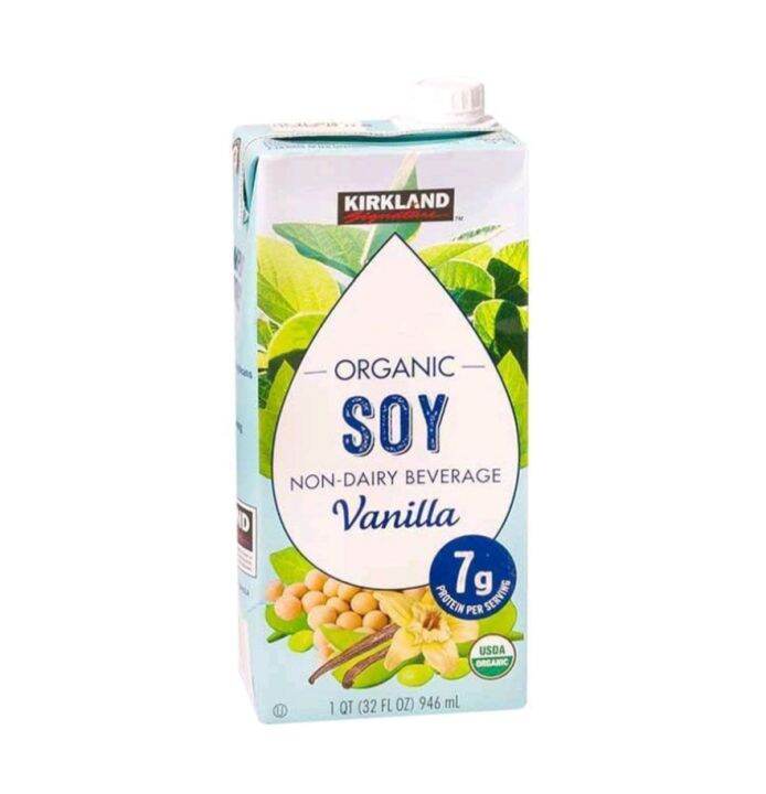 Kirkland Signature Organic Soy NonDairy Beverage Vanilla Flavor Soya