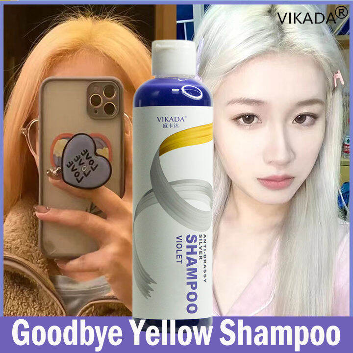VIKADA Purple Shampoo Hair Color Shampoo with AntiBrass Remove Yellow