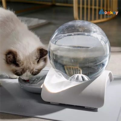 อุปกรณ์ให้น้ำแมว เครื่องให้น้ำอัตโนมัติ โถน้ำแมว ชามน้ำ ชามอาหาร ชามให้อาหารสัตว์ 2.8 ลิตร