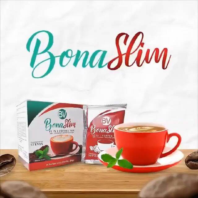 BonaSlim 15in1 instant Slimming Coffee all natural can Boost immune