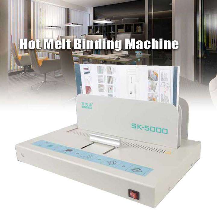 220V Hot Melt Binding Machine (150mm) A4 Book Paper Sheet Envelope