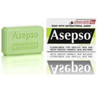 (1 ก้อน ) สบู่ asepso อาเซปโซ่ (สีเขียว) 80 กรัม