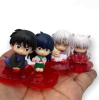 โมเดล Inuyasha อินุยาฉะ ท่านั่ง เซ็ท4ตัว ขนาด3cm.