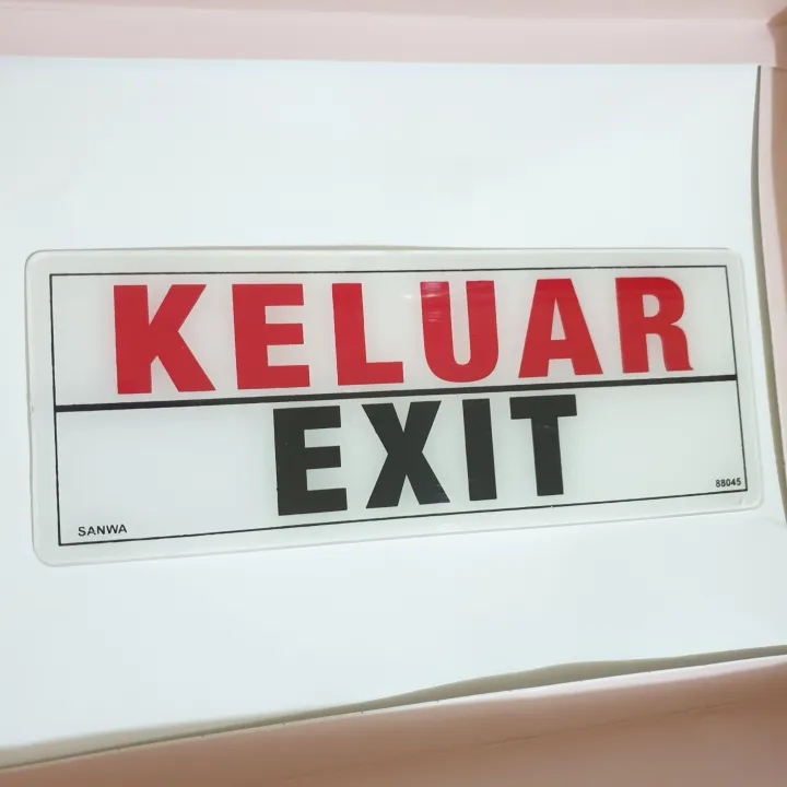 Papan Tulisan Keluar/papan Tulisan EXIT/sign Board Exit/papan ...