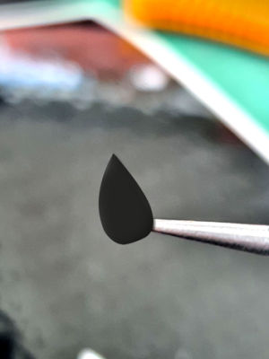 เมล็ดแตงโม 780 ดวง สติ๊กเกอร์ PVC สีดำล้วน ใช้สำหรับตกแต่ง พับริบบิ้นรูปทรงแตงโม
