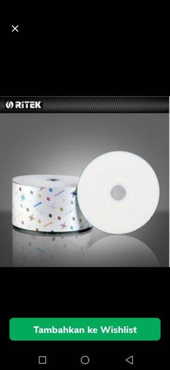 CD-R Ritek Printable cd inkjet white | Lazada Indonesia