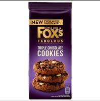 ฟอกซ์ คุกกี้ทริปเปิ้ลช็อกโกแลต Foxs Tripple Chocolate Cookies 180g.