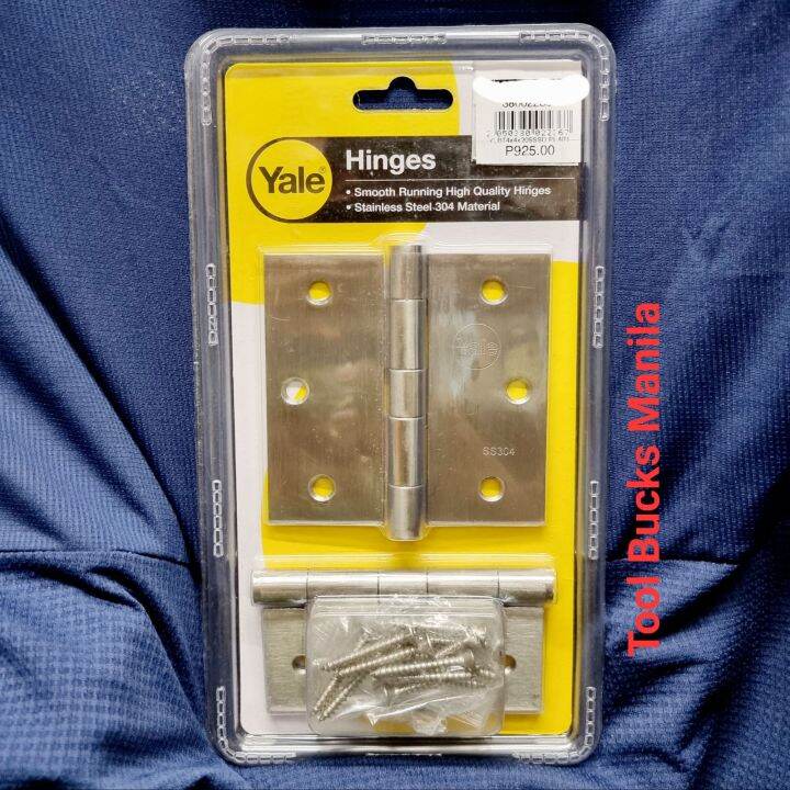 Yale Heavy Duty 2 Ball Bearing Button Tipped Hinges 4inch (2pcs set