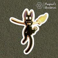 ʕ •ᴥ•ʔ ✿ พร้อมส่ง : เข็มกลัดแมวดำจิจิ จากแม่มดน้อยกิกิ  | JIJI - Kikis Delivery Service (Ghibli) Enamel Brooch Pin.