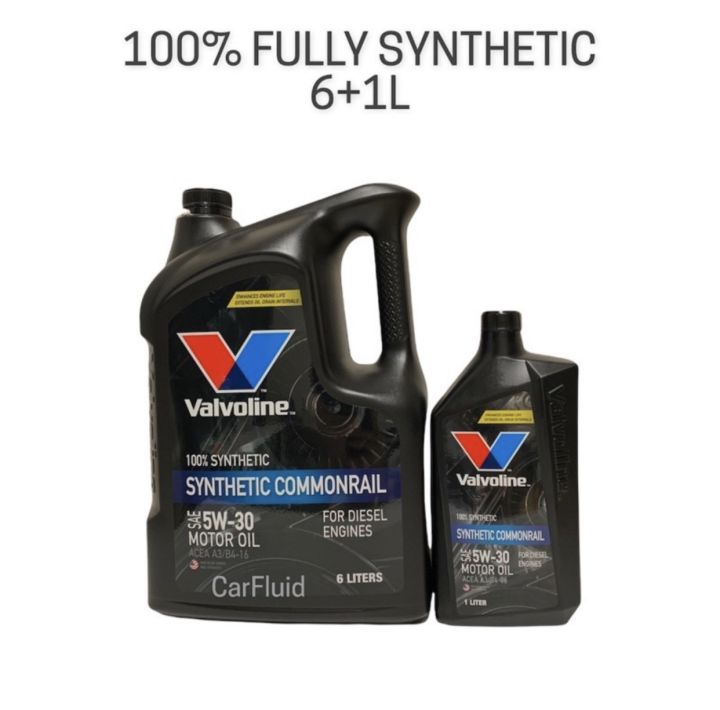 น้ำมันเครื่อง-valvoline-synthetic-commonrail-5w-30-6-1-ลิตร-วาโวลีน-น้ำมันเครื่อง-ดีเซล-สังเคราะห์แท้-100