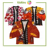 RibBinz shop ผ้าคลุมเด็ก ดาบพิฆาตอสูร สำหรับเด็ก 5-9 ปี size XL