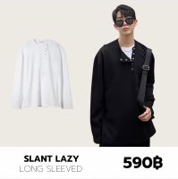 THEBOY-SLANT LAZY LONG SLEEVED เสื้อแขนยาวกระดุมเฉียง