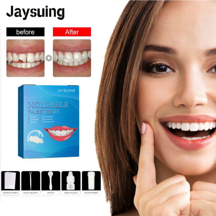 Jaysuing Denture Solid Tooth Gel DIY Replace Missing Denture Temporary ...