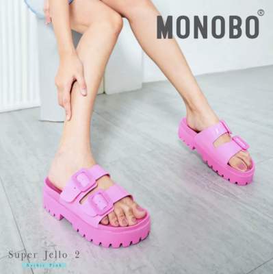 Monobo รองเท้าแตะแบบสวมแฟชั่นส้นแบนหน้าฝน รุ่น Super Jello2