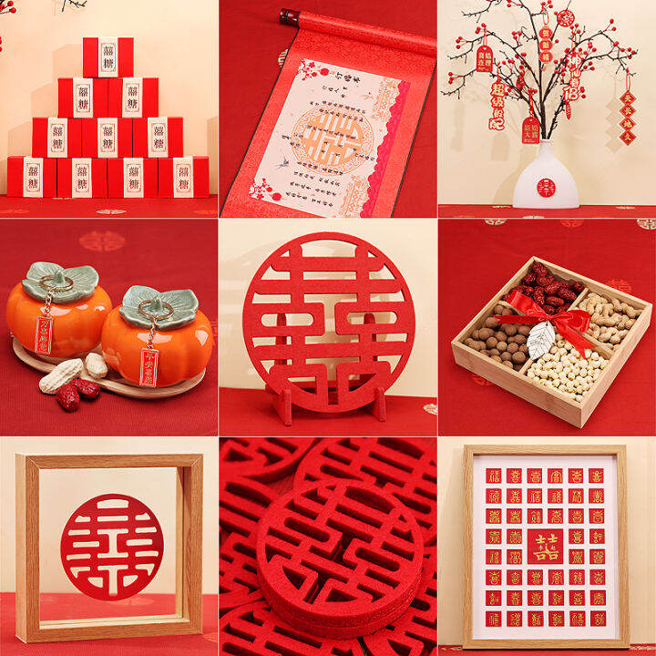 Engagement Arrangement Small Ornaments Full Set Wedding Banquet Table